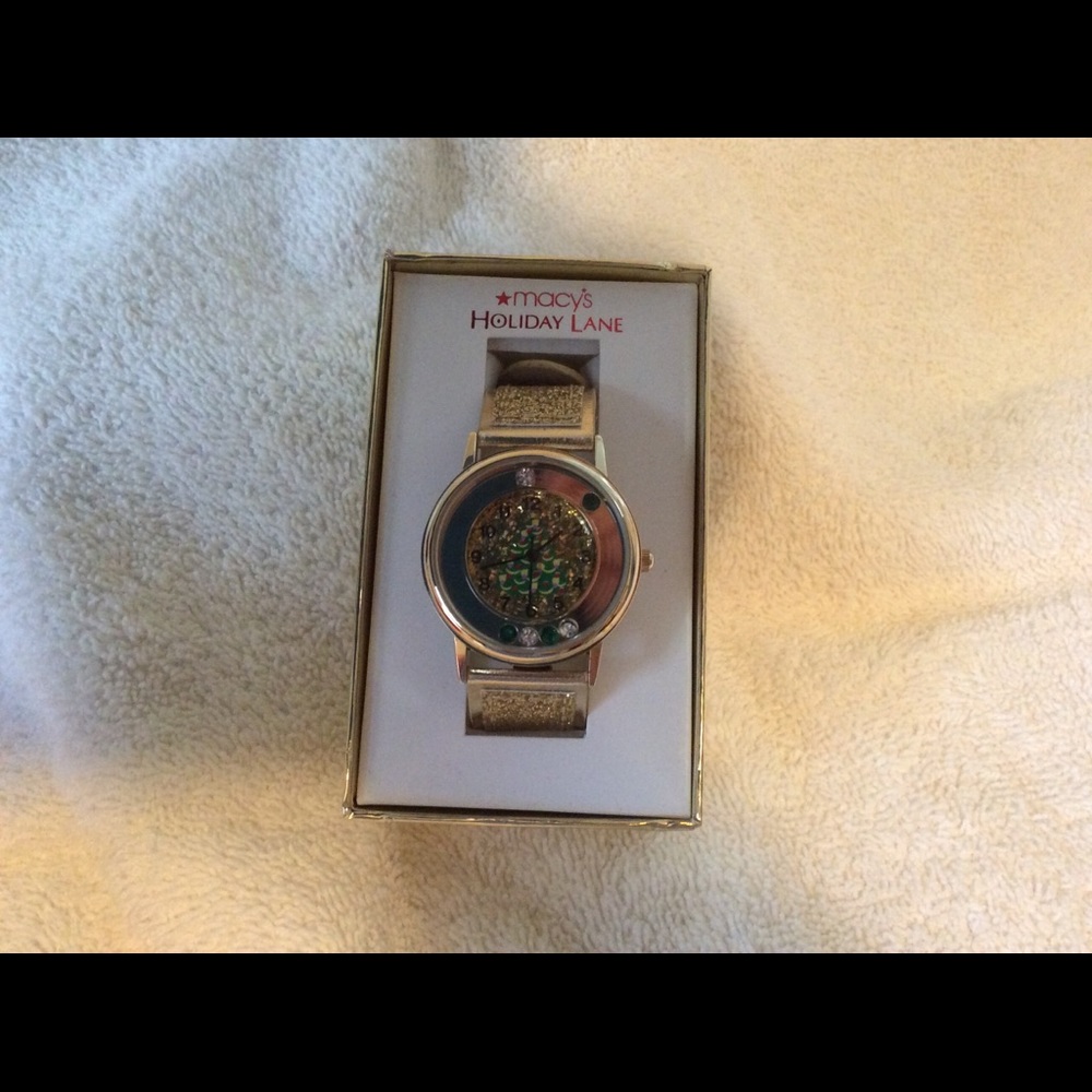 Holiday Lane watch with gold band